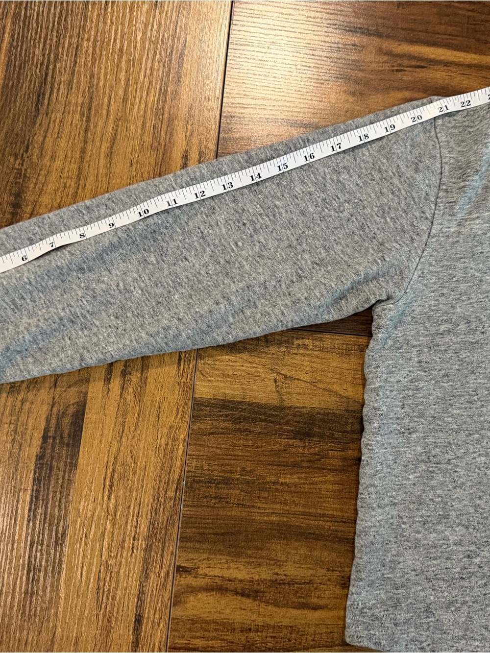 Illinois Gray Cropped Hoodie with Orange Logo - Picture 9 of 9